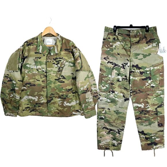 Army Camo Trouser & Coat Set Insect Shield Repellent Apparel Medium Regular - Picture 1 of 16